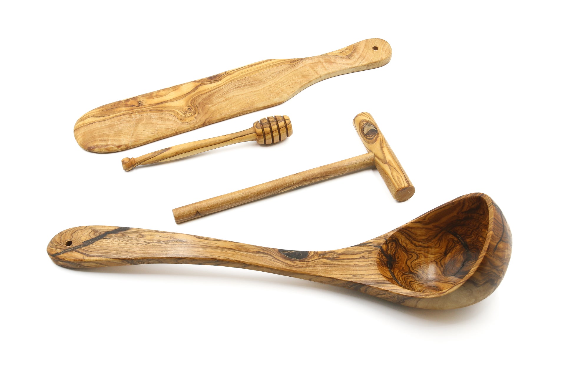 Elevate your crepe and pancake skills with the olive wood Premium set