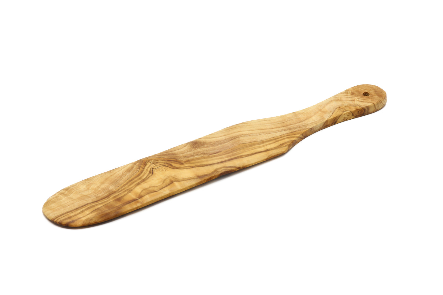 Handcrafted olive wood crêpe and pancake flipper