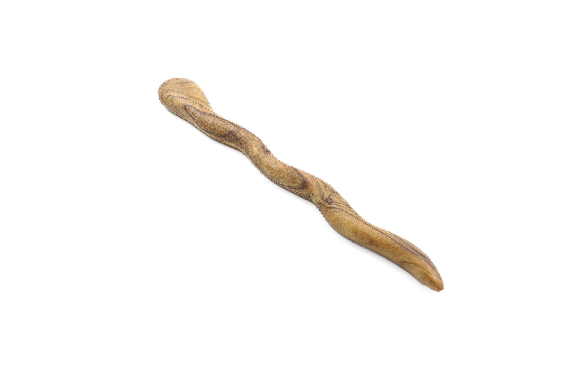 Unique olive wood accessory for styling your hair naturally