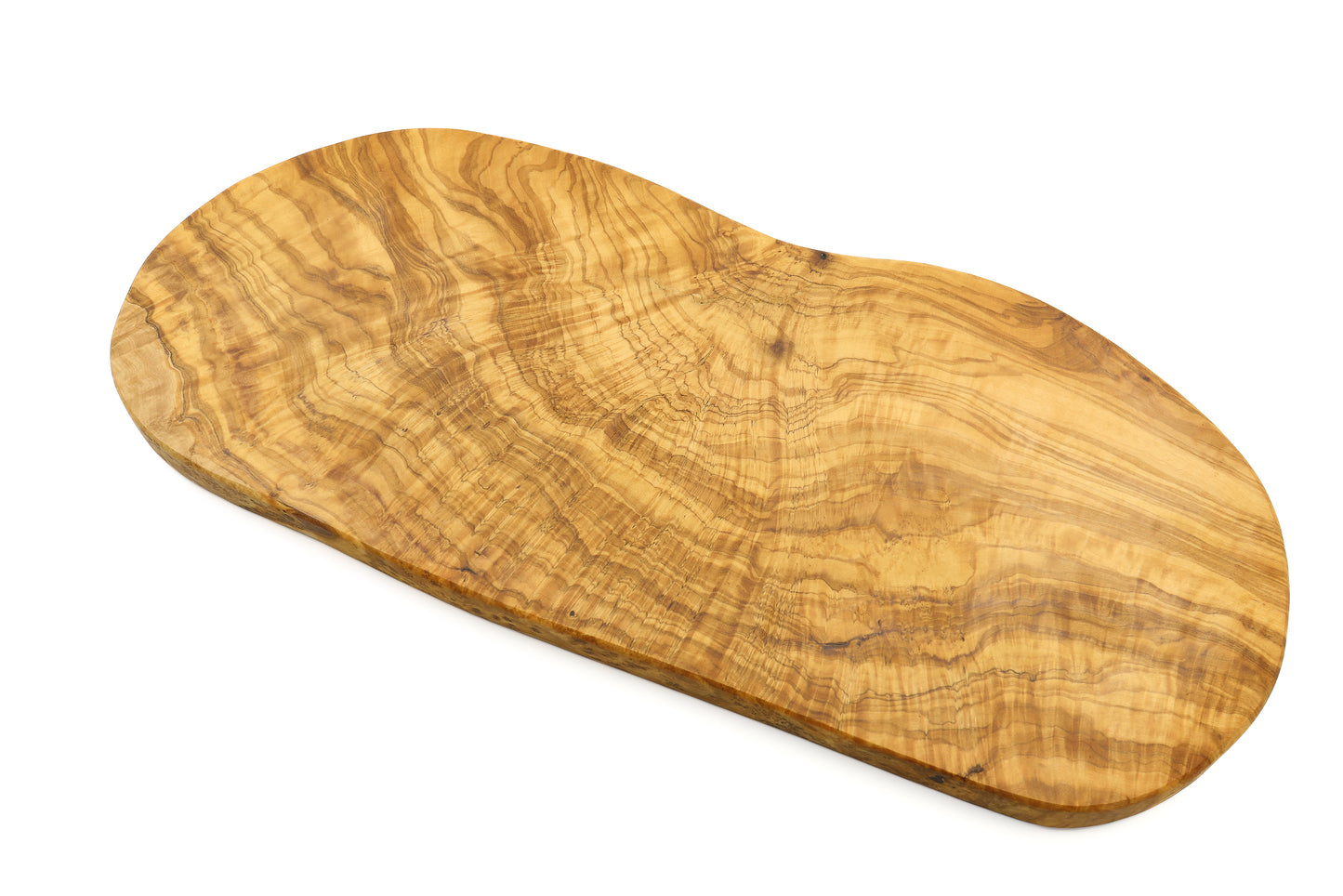 Irregular Olive Wood Cutting Board with a Naturally Rustic Shape