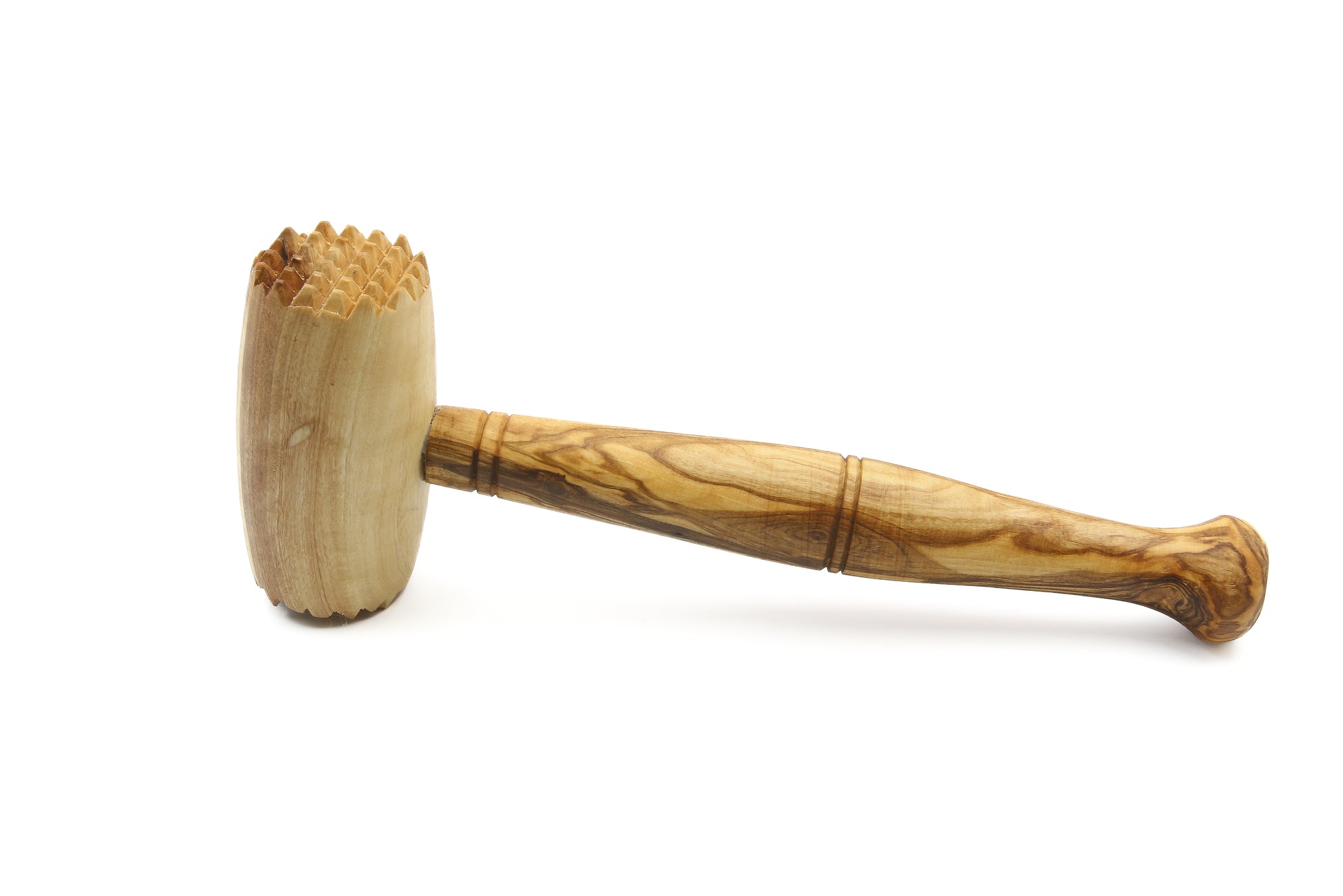 Unique meat hammer made from olive wood