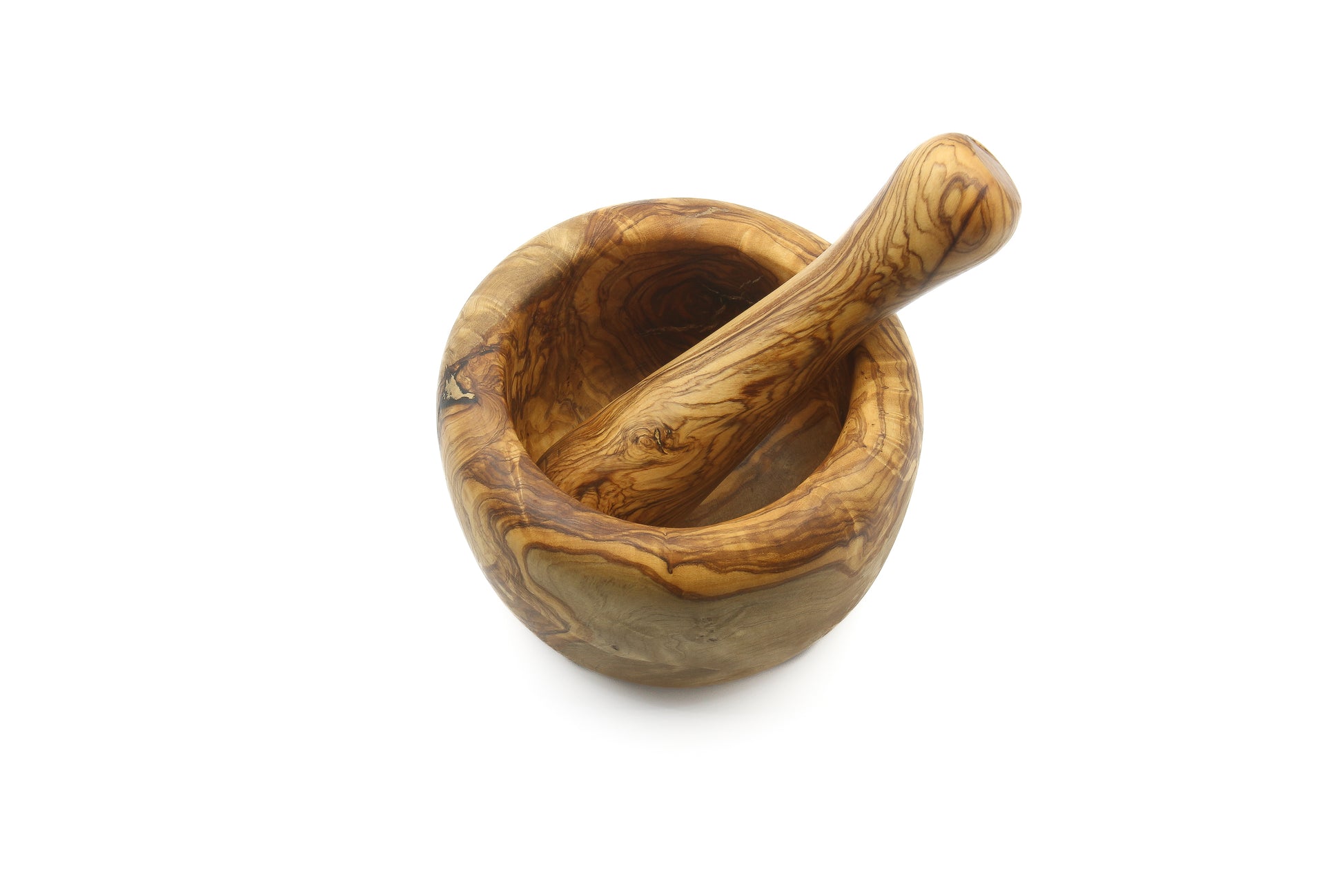 Eco-conscious choice: olive wood grinding set