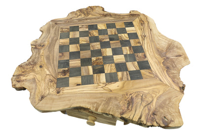 Handcrafted olive wood chess set, a classic choice for chess enthusiasts