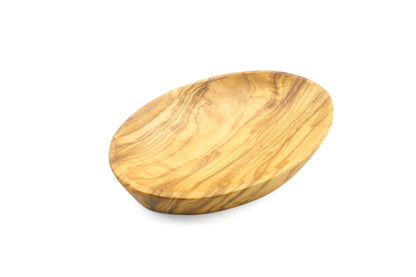 Small oval olive wood bowl, included in the sharing aperitif gift set