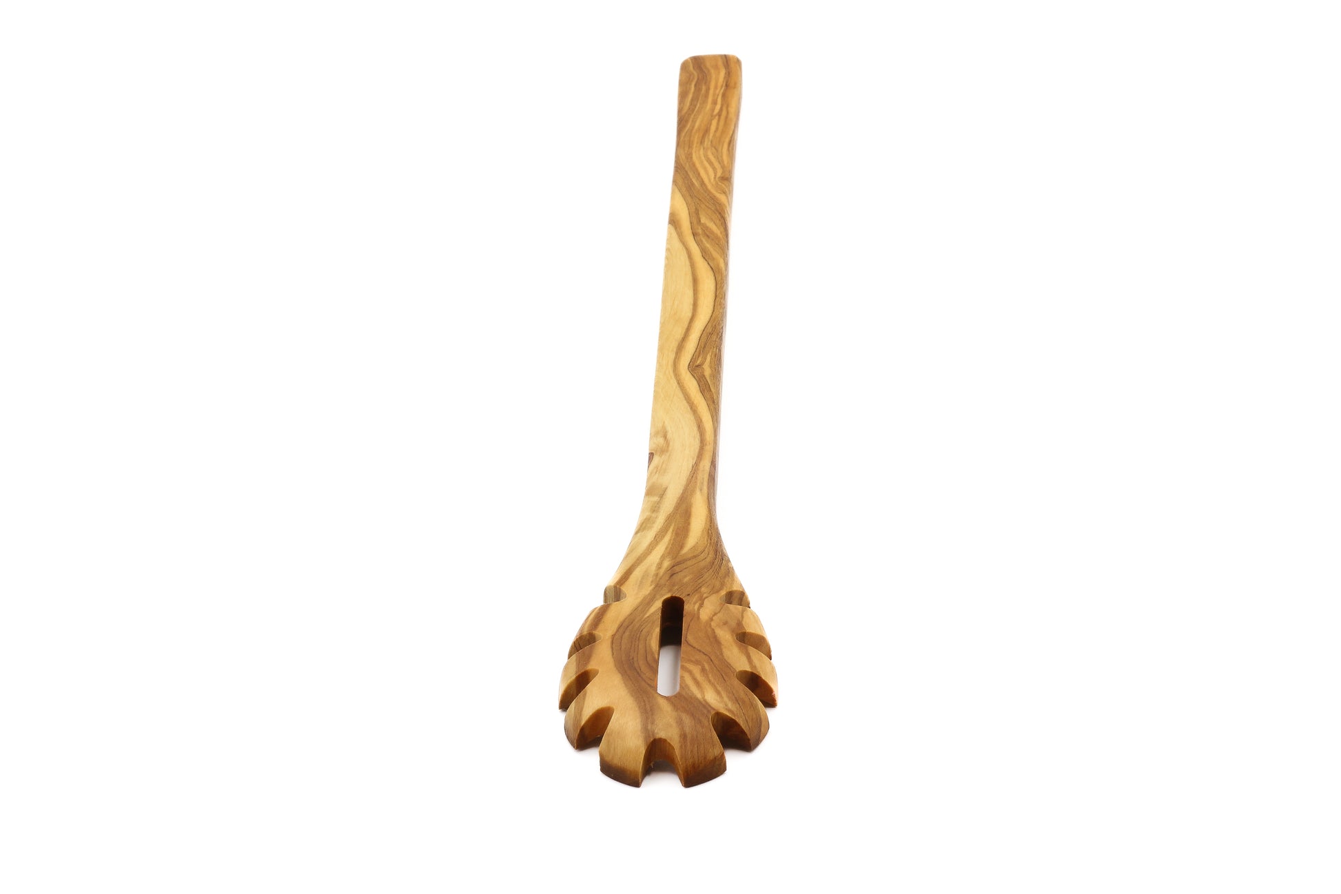 Eco-friendly pasta and noodle scoop made from olive wood