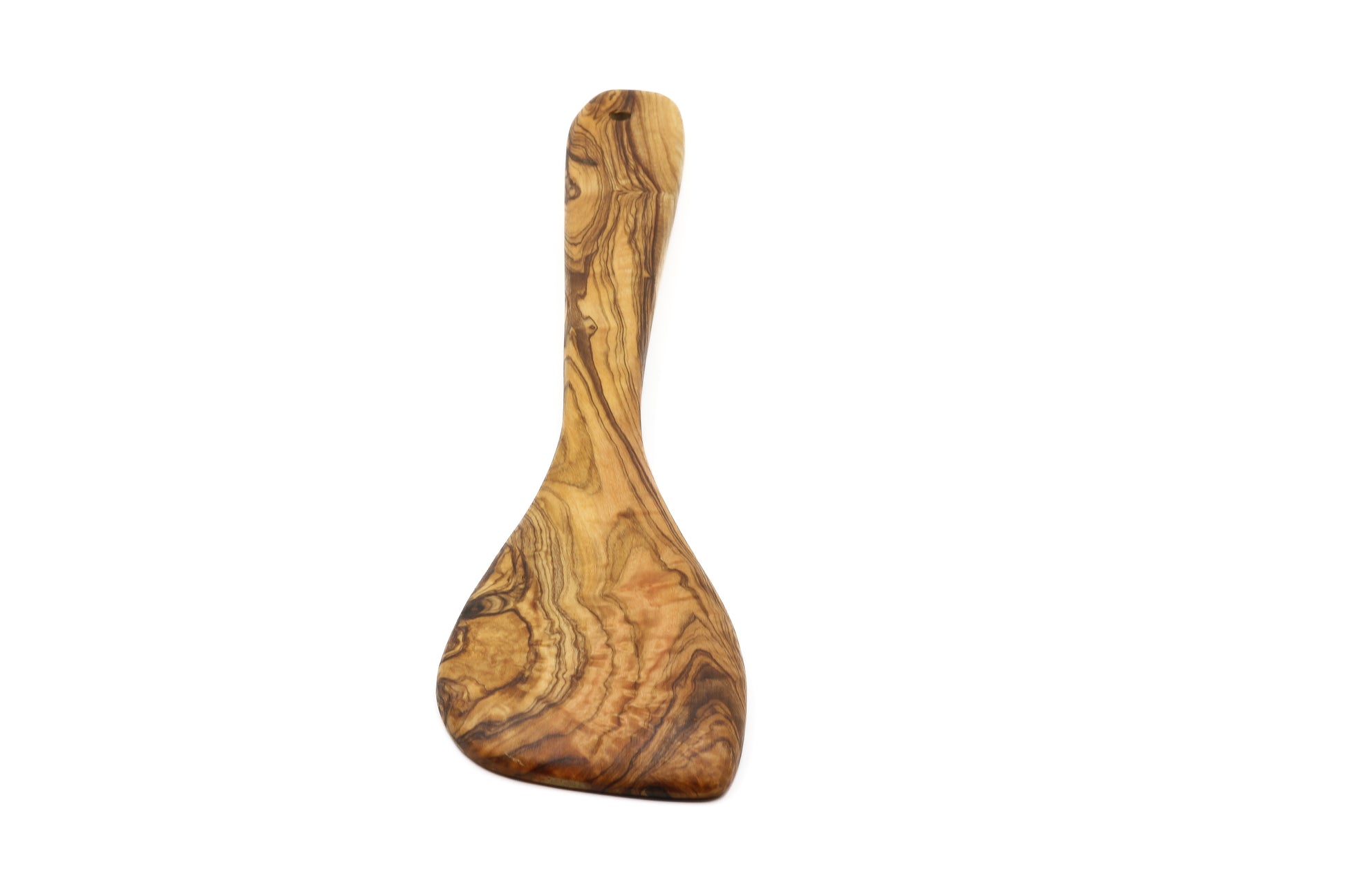 Eco-friendly olive wood kitchen utensil with a hand-finished touch
