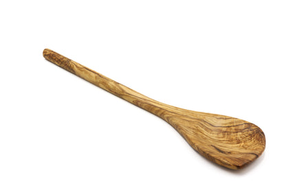 Pointed wooden spoon crafted for gourmet chefs