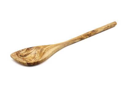 Handcrafted olive wood stirring spoon