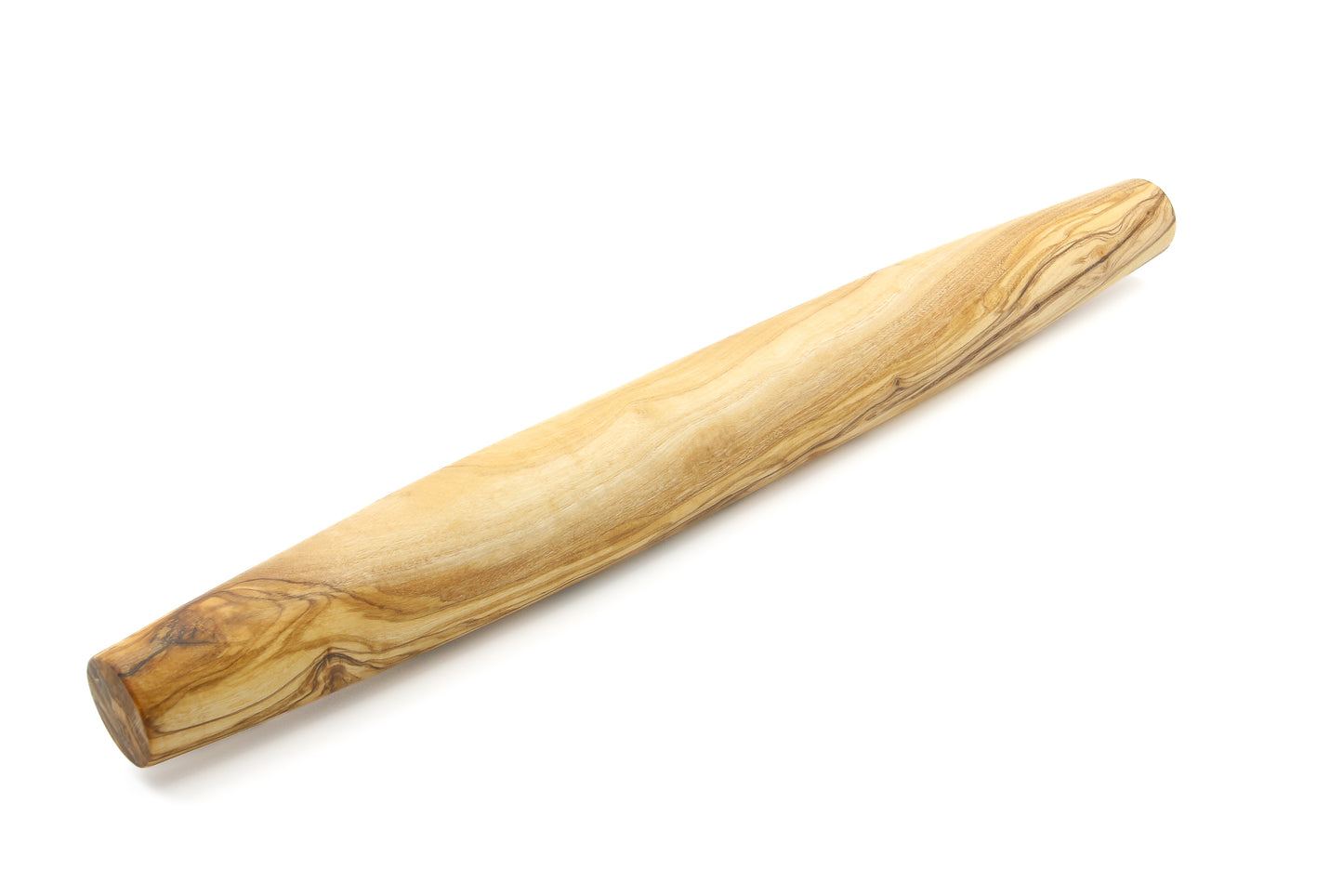 Olive wood rolling pin with a classic design