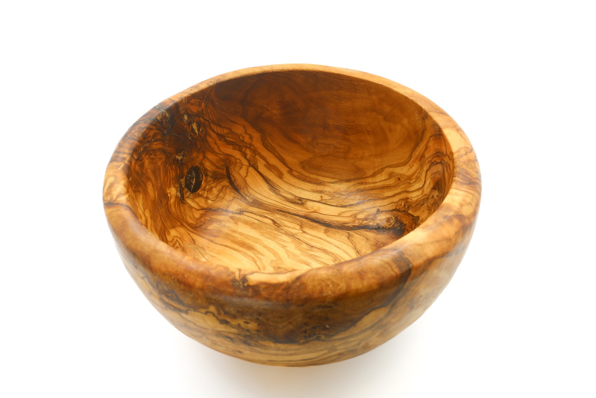 Circular olive wood nesting bowl collection