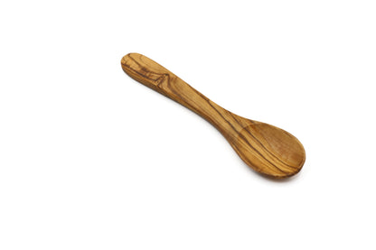 Compact olive wood mixing utensil