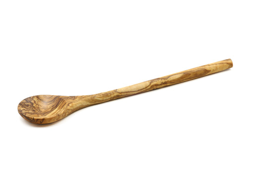 Versatile olive wood kitchen spoon for stirring, mixing, and cooking