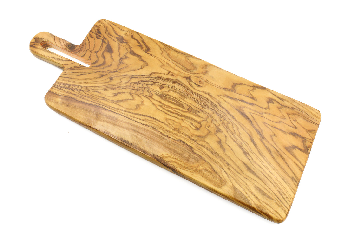 Durable and attractive food presentation board in olive wood