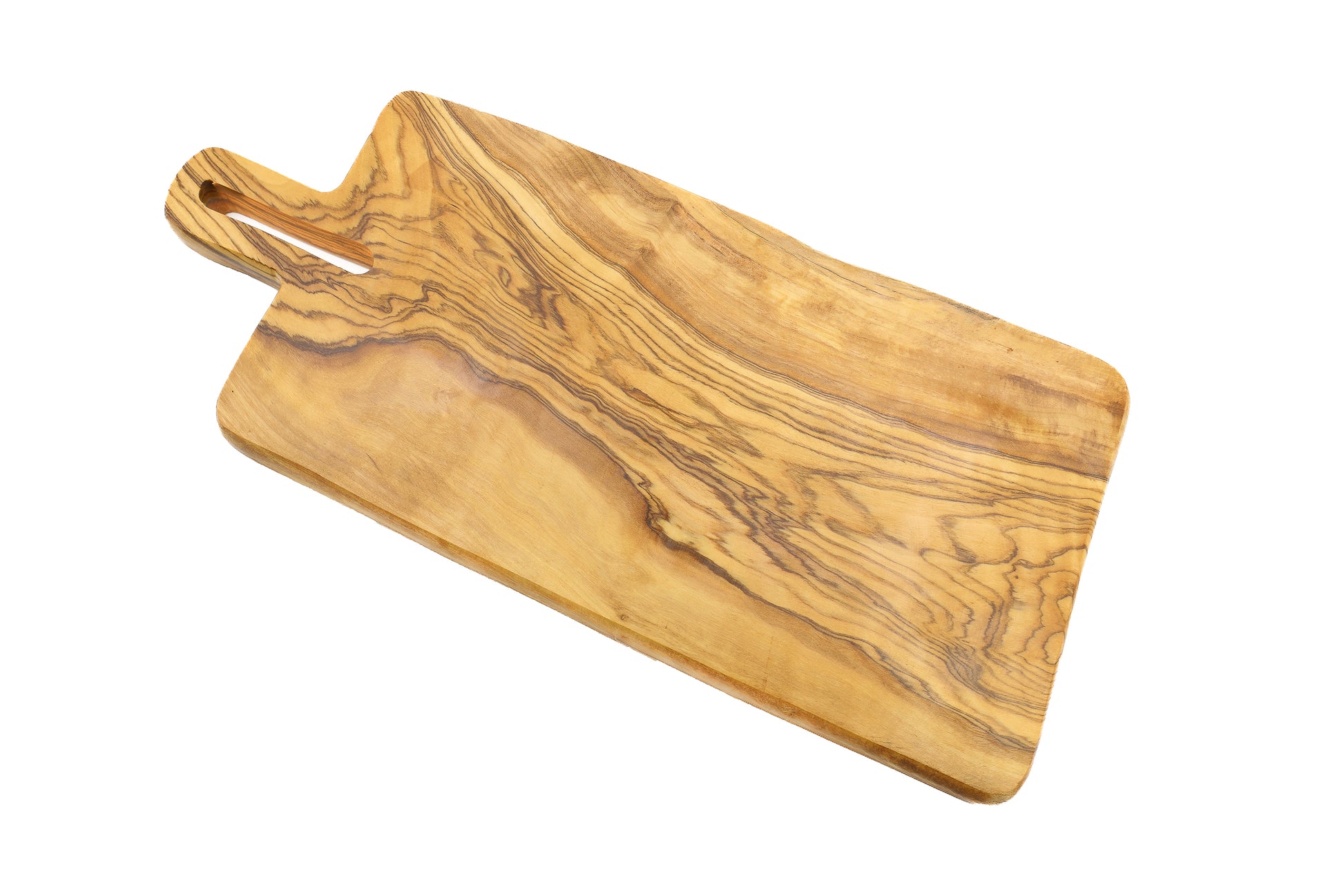 High-quality olive wood serving board with a touch of elegance