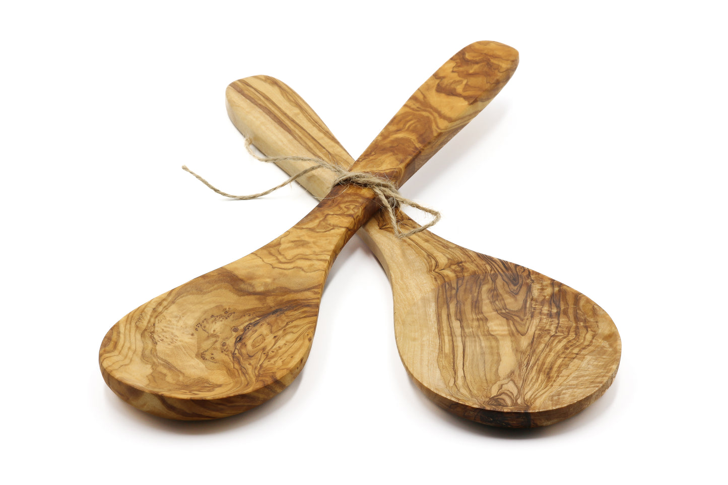 Olive wood wide scoop spoon, olive wood rice and potato server